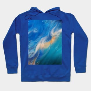 blue and gold Hoodie